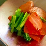 小松菜と練り物のさっと煮♩